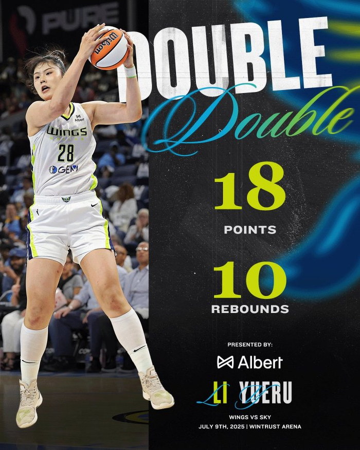关于李月汝砍赛季新高11分9篮板！WNBA飞翼擒太阳的信息